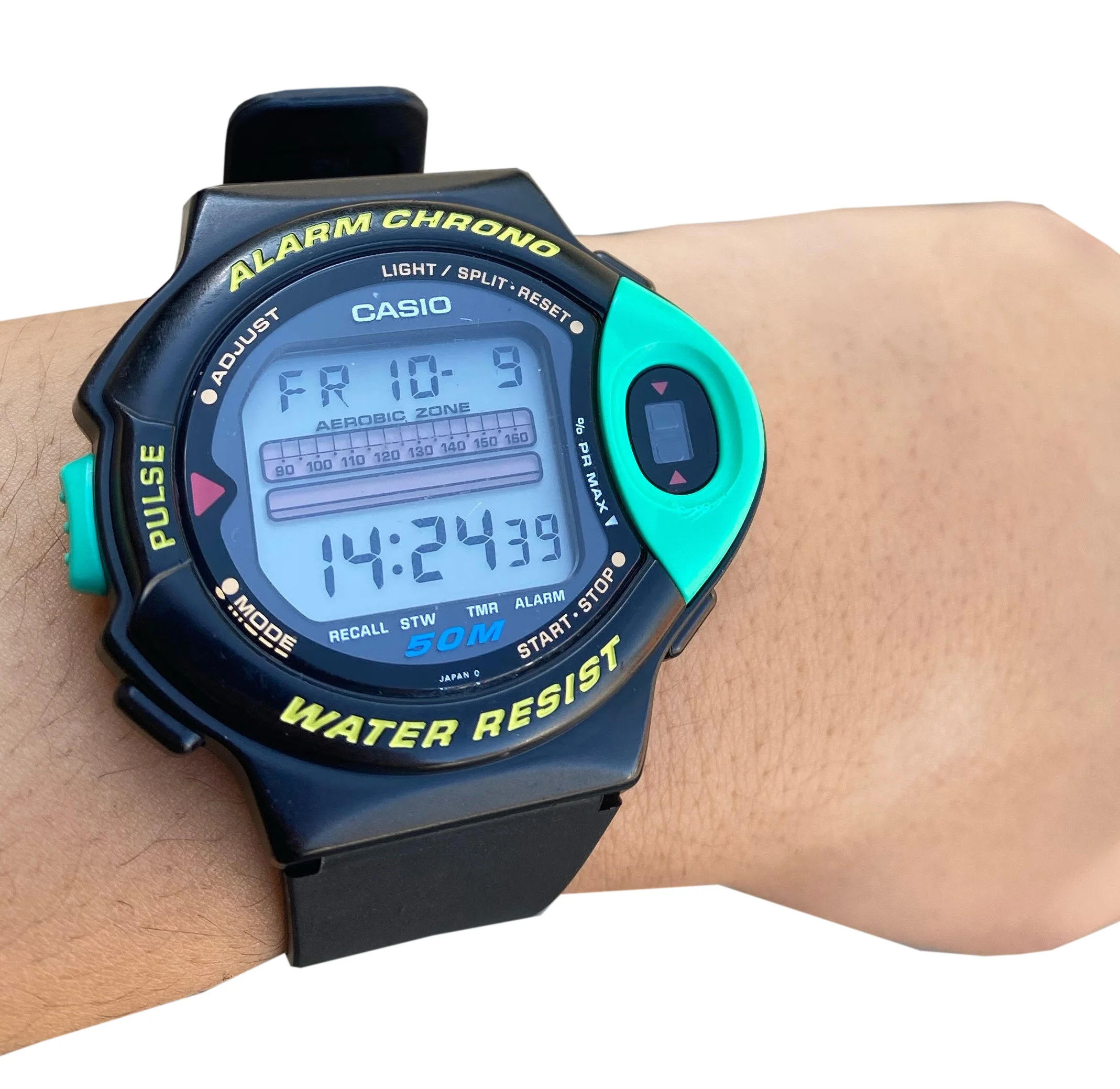 Vintage Casio JP-200W Digital Pulse Check Watch — RootsBK